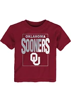 Oklahoma Sooners Toddler Cardinal Coin Toss Short Sleeve T-Shirt