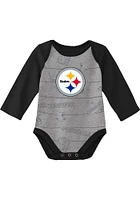 Pittsburgh Steelers Baby Black Born To Play LS 2PK One Piece