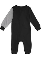 Pittsburgh Steelers Baby Black Half Time Coverall Long Sleeve One Piece