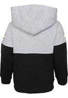 Pittsburgh Steelers Infant Grey Playmaker Hood Set Top and Bottom