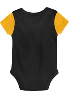 Pittsburgh Steelers Baby Black Mascot Little Champ Set One Piece with Bib