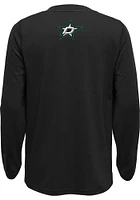 Dallas Stars Youth Black Rink Reimagined Long Sleeve T-Shirt