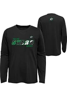 Dallas Stars Youth Black Rink Reimagined Long Sleeve T-Shirt