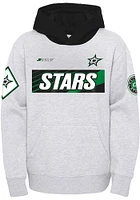 Dallas Stars Youth Grey Star Shootout Long Sleeve Hoodie