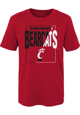 Cincinnati Bearcats Boys Red Coin Toss Short Sleeve T-Shirt