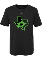 Jamie Benn  Dallas Stars Boys Black Flat Third NN Short Sleeve T-Shirt