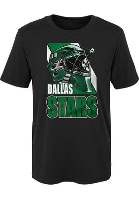 Dallas Stars Boys Black Bucket Head Short Sleeve T-Shirt