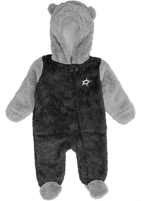 Dallas Stars Baby Grey Game Nap Loungewear One Piece Pajamas