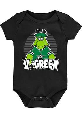 Outer Stuff Victor Green Dallas Stars Baby Black Team Spirit Short Sleeve One Piece