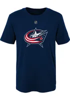 Johnny Gaudreau Columbus Blue Jackets Youth Navy Name and Number Player Tee