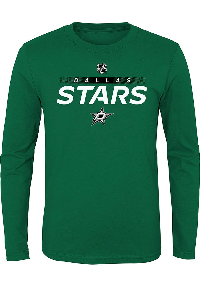 Dallas Stars Youth Kelly Green Apro Prime Long Sleeve T-Shirt