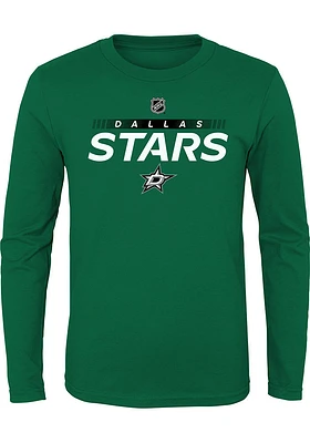 Dallas Stars Youth Kelly Green Apro Prime Long Sleeve T-Shirt