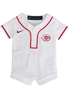 Nike Cincinnati Reds Baby White Home Replica Romper Jersey Baseball