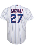 Seiya Suzuki  Chicago Cubs Boys White Home Replica Baseball Jersey