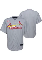 Nike St Louis Cardinals Youth Grey Road Blank Replica Jersey