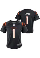 Ja'Marr Chase Cincinnati Bengals Toddler Black Nike Home Football Jersey