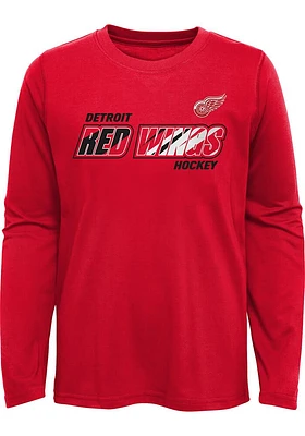 Detroit Red Wings Youth Rink Reimagined Long Sleeve T-Shirt