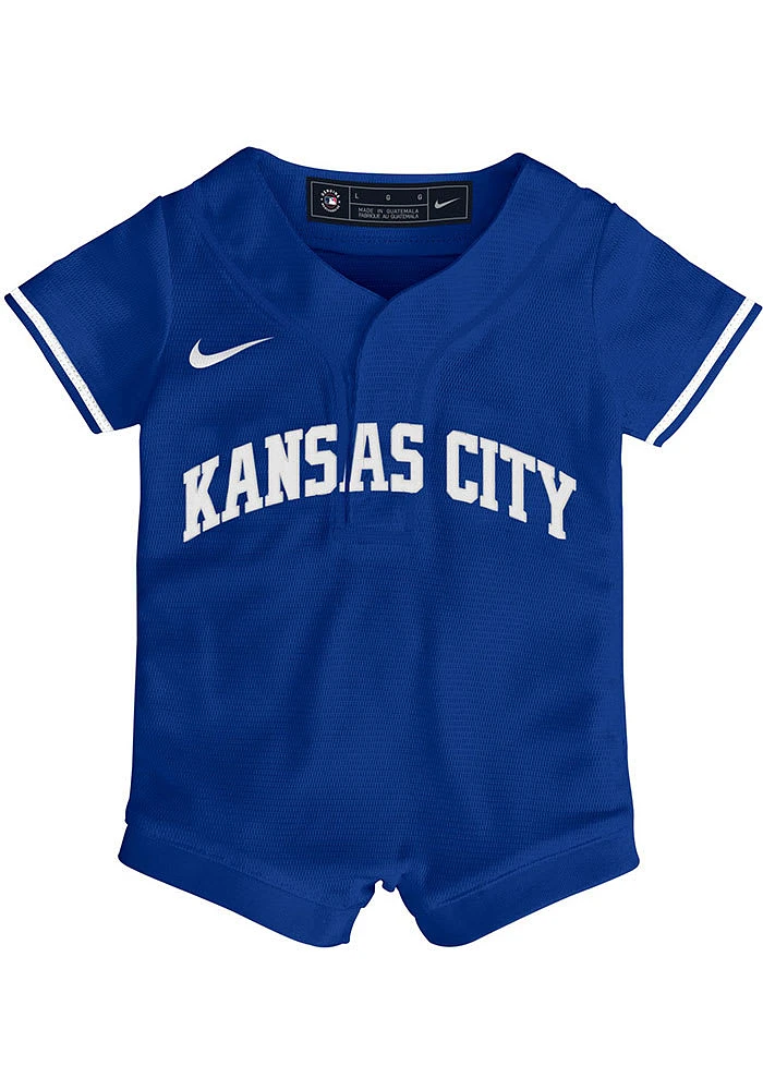 Nike Kansas City Royals Baby Blue Alt Replica Romper Jersey Baseball