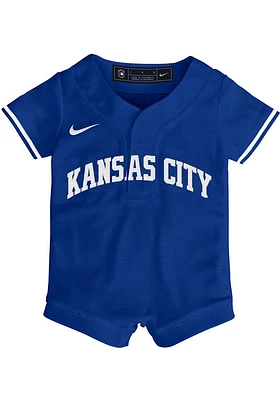 Nike Kansas City Royals Baby Blue Alt Replica Romper Jersey Baseball