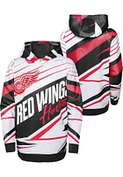 Detroit Red Wings Youth Adept Quarterback Long Sleeve Hoodie