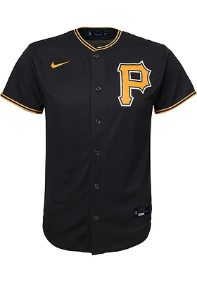 Nike Pittsburgh Pirates Youth Black Alt 1 Blank Replica Jersey