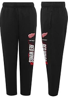 Detroit Red Wings Youth Black Power Move Sweatpants
