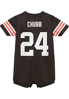 Nick Chubb Cleveland Browns Baby Brown Nike Home Romper Football Jersey