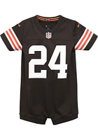Nick Chubb Cleveland Browns Baby Brown Nike Home Romper Football Jersey