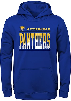 Pitt Panthers Youth Blue Play By Long Sleeve Hoodie