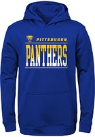 Pitt Panthers Youth Blue Play By Long Sleeve Hoodie