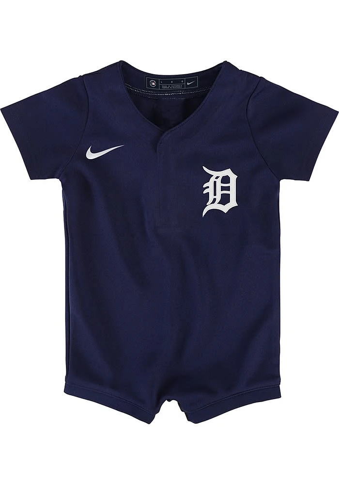 Nike Detroit Tigers Baby Navy Blue Alt Blank Replica Romper Jersey Baseball