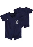 Nike Detroit Tigers Baby Navy Blue Alt Blank Replica Romper Jersey Baseball