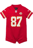 Travis Kelce Kansas City Chiefs Baby Red Nike Home Romper Football Jersey