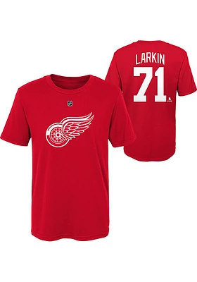 Dylan Larkin  Detroit Red Wings Boys Flat NN Short Sleeve T-Shirt