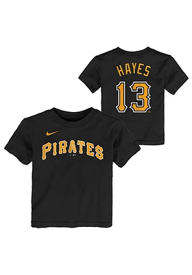 Ke'Bryan Hayes Pittsburgh Pirates Toddler Black Nike Home NN Short Sleeve Player T Shirt