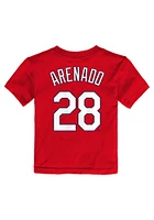 Nolan Arenado St Louis Cardinals Toddler Red Nike Home NN Short Sleeve Player T Shirt