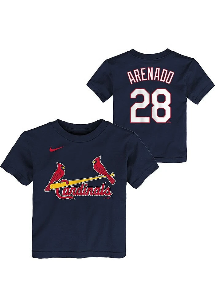 Nolan Arenado St Louis Cardinals Toddler Navy Blue Nike Home NN Short Sleeve Player T Shirt
