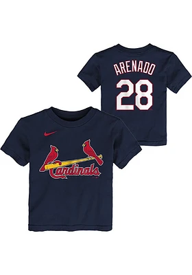 Nolan Arenado St Louis Cardinals Toddler Navy Blue Nike Home NN Short Sleeve Player T Shirt