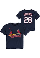 Nolan Arenado St Louis Cardinals Toddler Navy Blue Nike Home NN Short Sleeve Player T Shirt