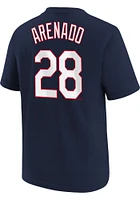 Nolan Arenado  St Louis Cardinals Boys Navy Blue Nike Home NN Short Sleeve T-Shirt