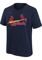 Nolan Arenado  St Louis Cardinals Boys Navy Blue Nike Home NN Short Sleeve T-Shirt