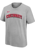 Joey Votto Cincinnati Reds Youth Grey Nike Road NN Player Tee