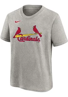 Nolan Arenado St Louis Cardinals Youth Grey Nike Road NN Player Tee