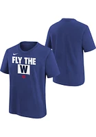 Nike Chicago Cubs Youth Blue Team Engineered 2 Short Sleeve T-Shirt