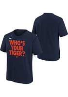 Nike Detroit Tigers Youth Navy Blue Team Engineered 2 Short Sleeve T-Shirt