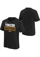 Nike Pittsburgh Pirates Youth Black Team Engineered 2 Short Sleeve T-Shirt