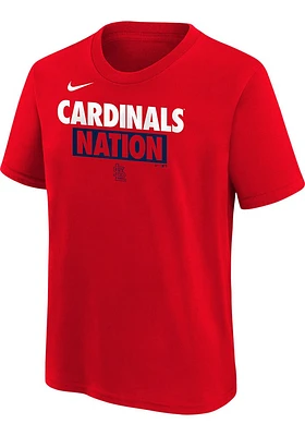 Nike St Louis Cardinals Boys Team Engineered Short Sleeve T-Shirt