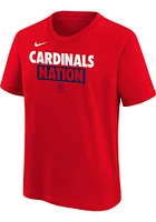 Nike St Louis Cardinals Boys Team Engineered Short Sleeve T-Shirt
