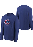 Nike Chicago Cubs Youth Blue Over Arch Long Sleeve T-Shirt