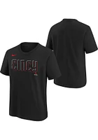 Nike Cincinnati Reds Youth Black City Connect Wordmark Short Sleeve T-Shirt